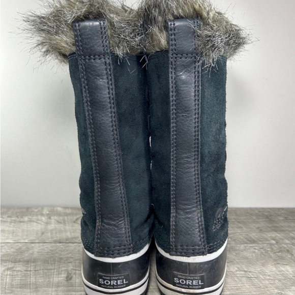 Sorel NL3481 Joan of Arctic Women’s Waterproof Black Leather Booties Boots Sz 9 - Picture 6 of 9